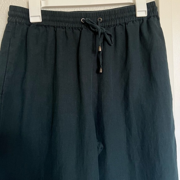 Skies Are Blue Wide Leg Green Pants - Picture 4 of 9